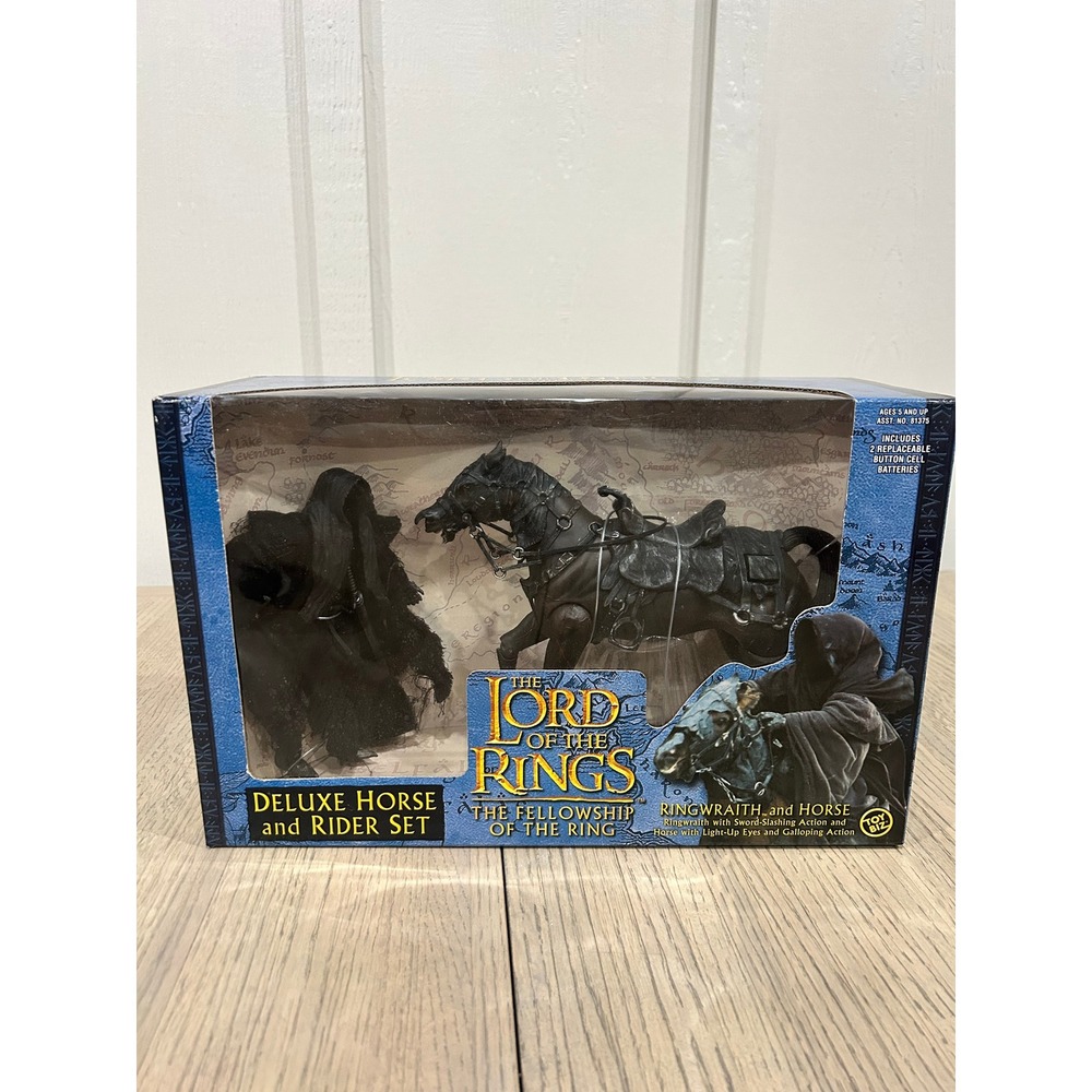 Toy Biz Lord of the Rings Ringwraith and Horse Deluxe Set Fellowship of the Ring